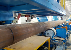 Oxford Sensors OSL Laser Tracking Sensor on OD Subarc Longitudinal Pipe Weld